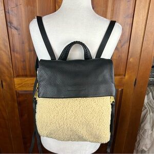 NWT - Aimee Kestenberg Leather Bali Shearling Backpack Academia Quiet Luxury
